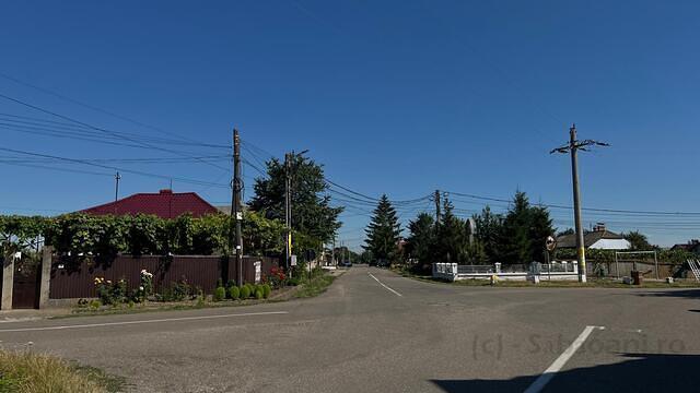 Intersectie - Gară Săbăoani - Iesire din sat